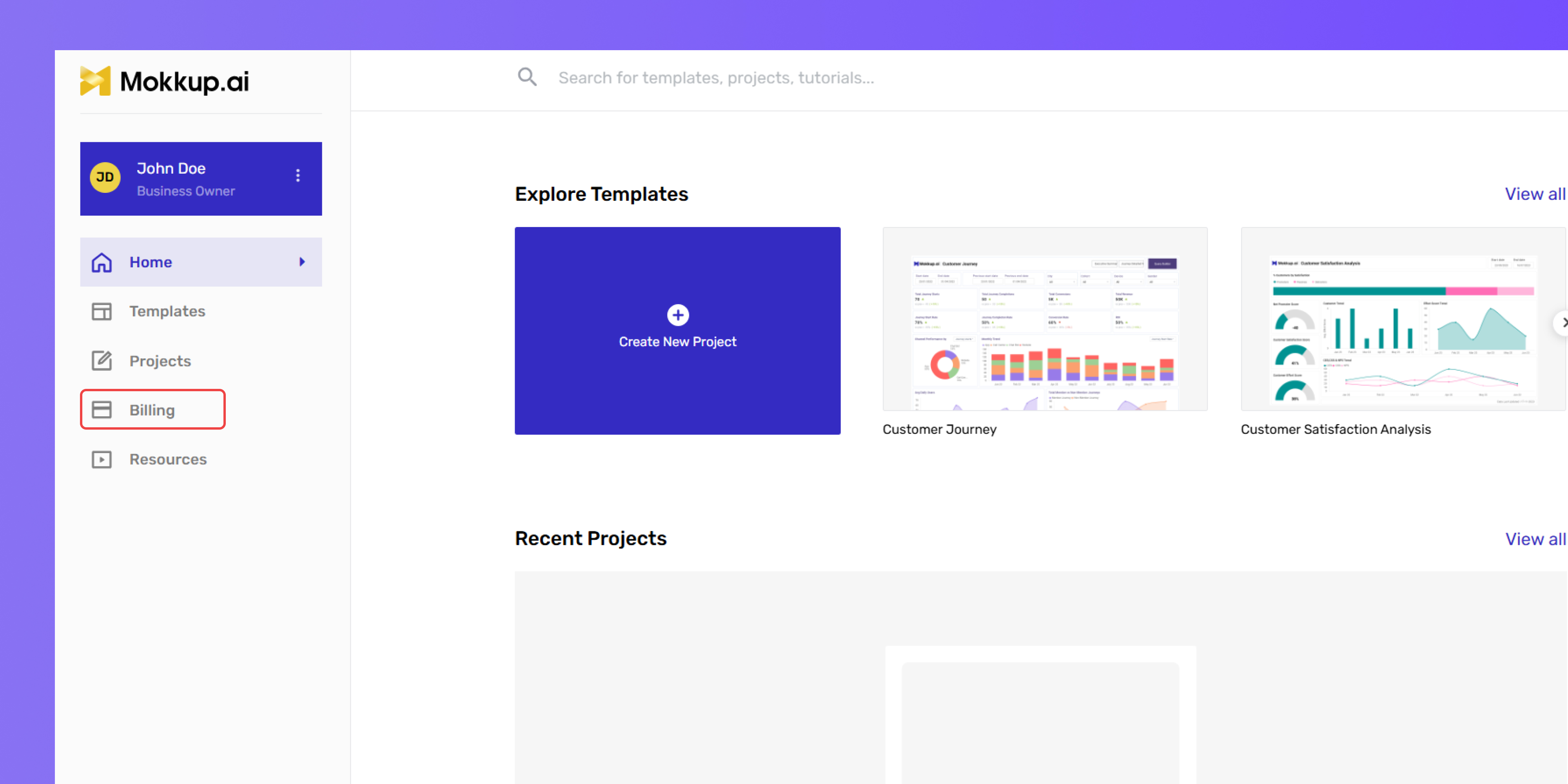 Billing Section