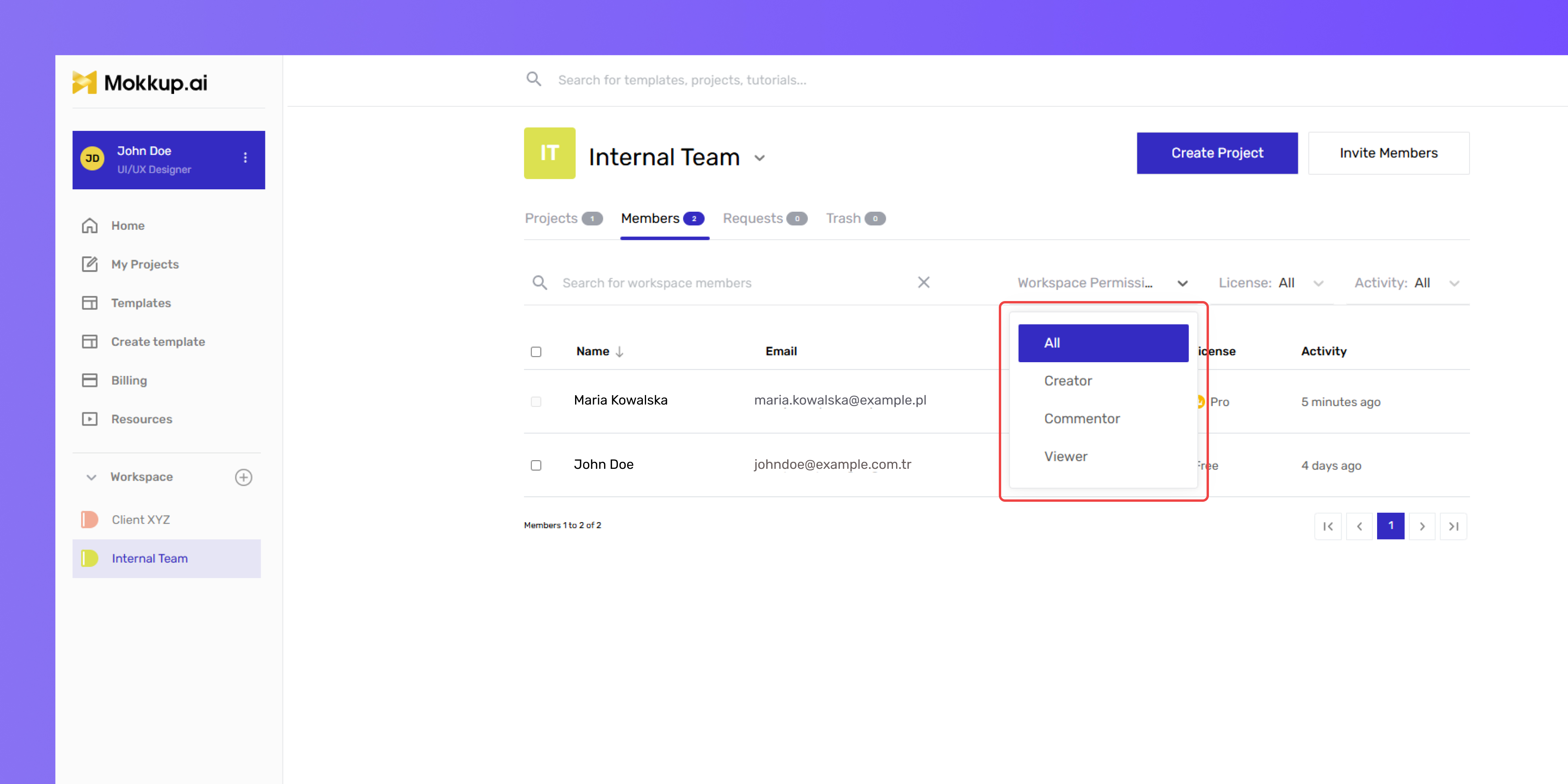 Workspace-Level Permissions