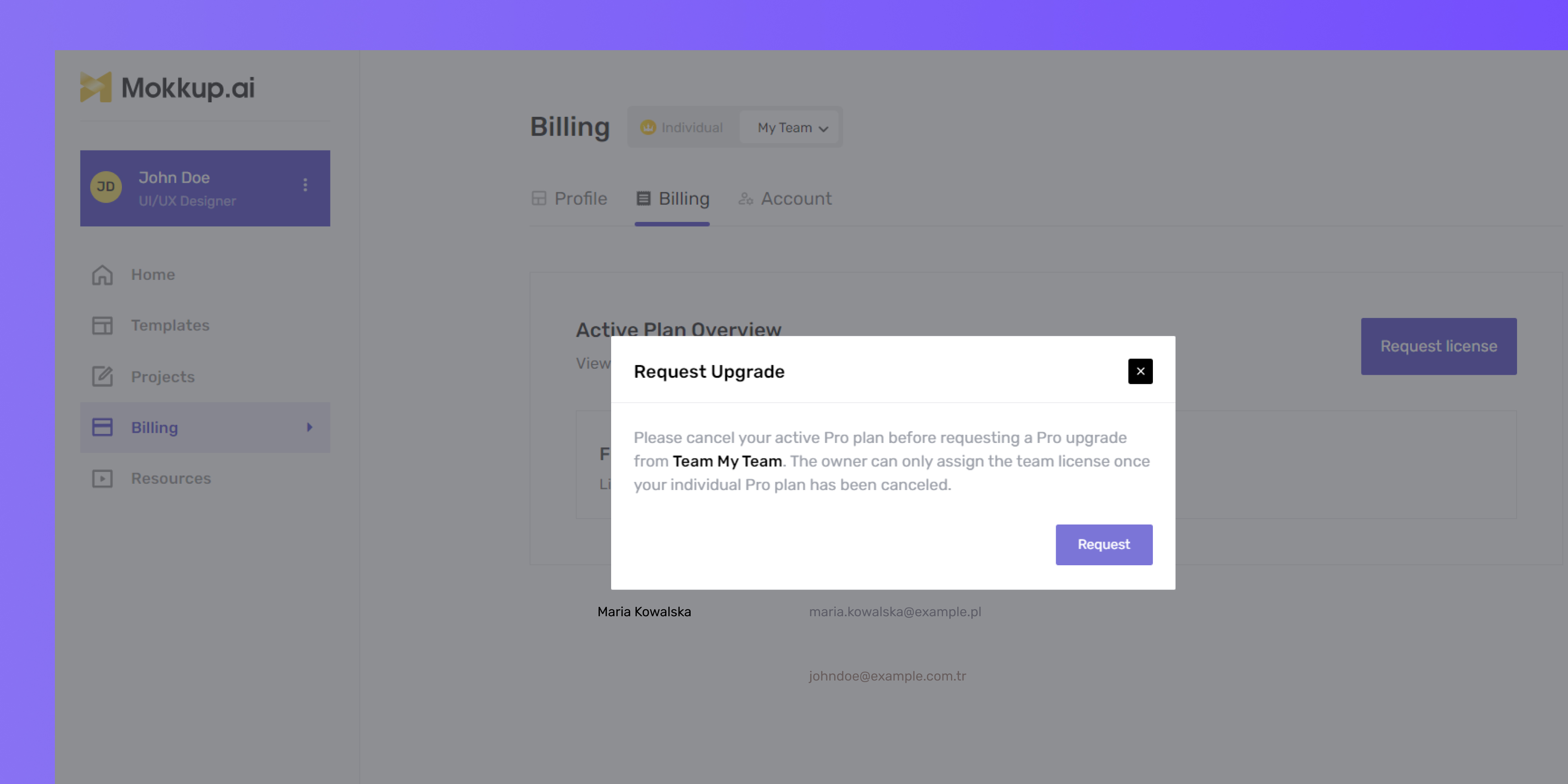 Existing Pro License
