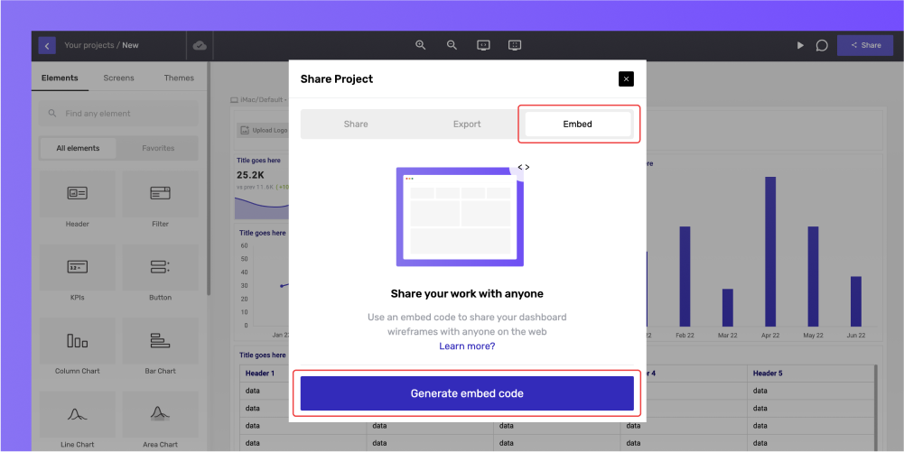 Generate Embed Code