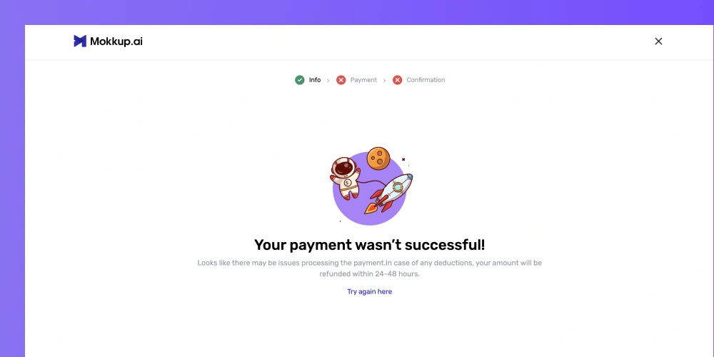 Payment Wasn't Successful