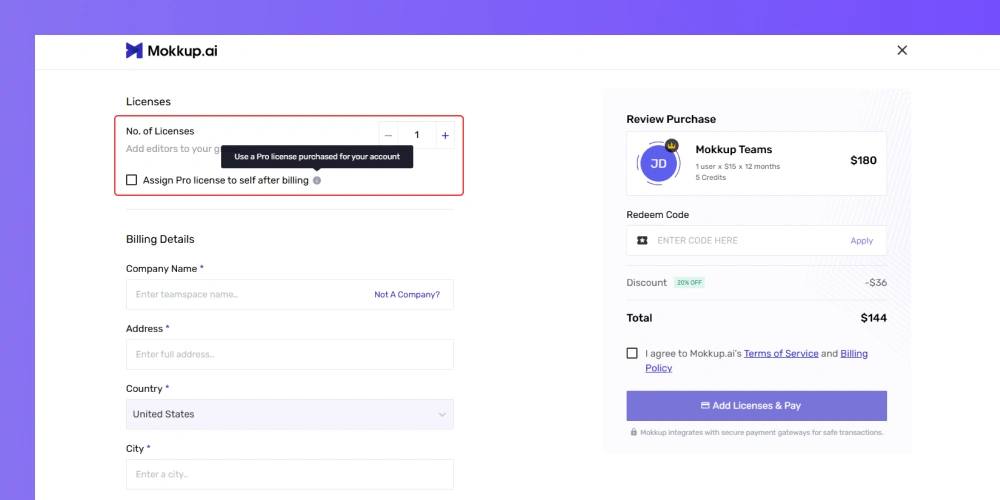 Unable to Assign Pro License
