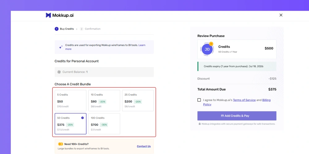 Payment Page